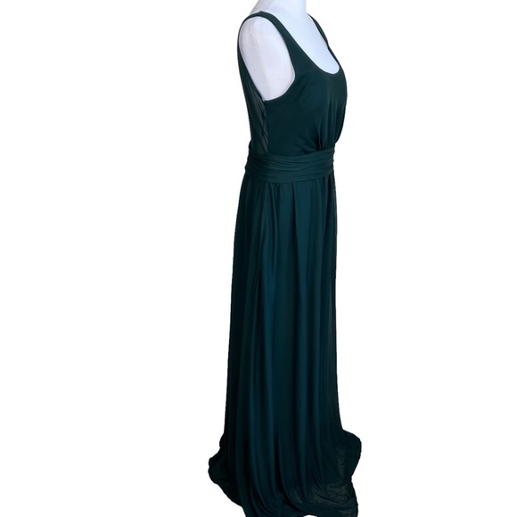 Birdy Grey Jan Emerald Green Floor Length Backless Bridesmaid Dress Sz M - Picture 5 of 14